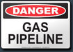 Danger Gas Pipeline Sign